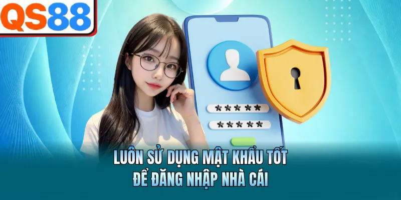 Luôn sử dụng mật khẩu tốt để đăng nhập nhà cái